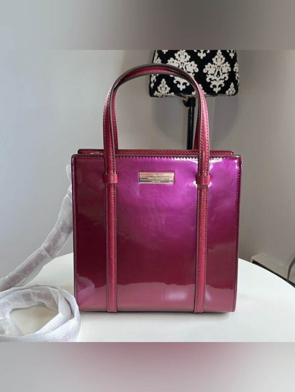 kate spade Patent Dark Raspberry Patent Leather Satchel
